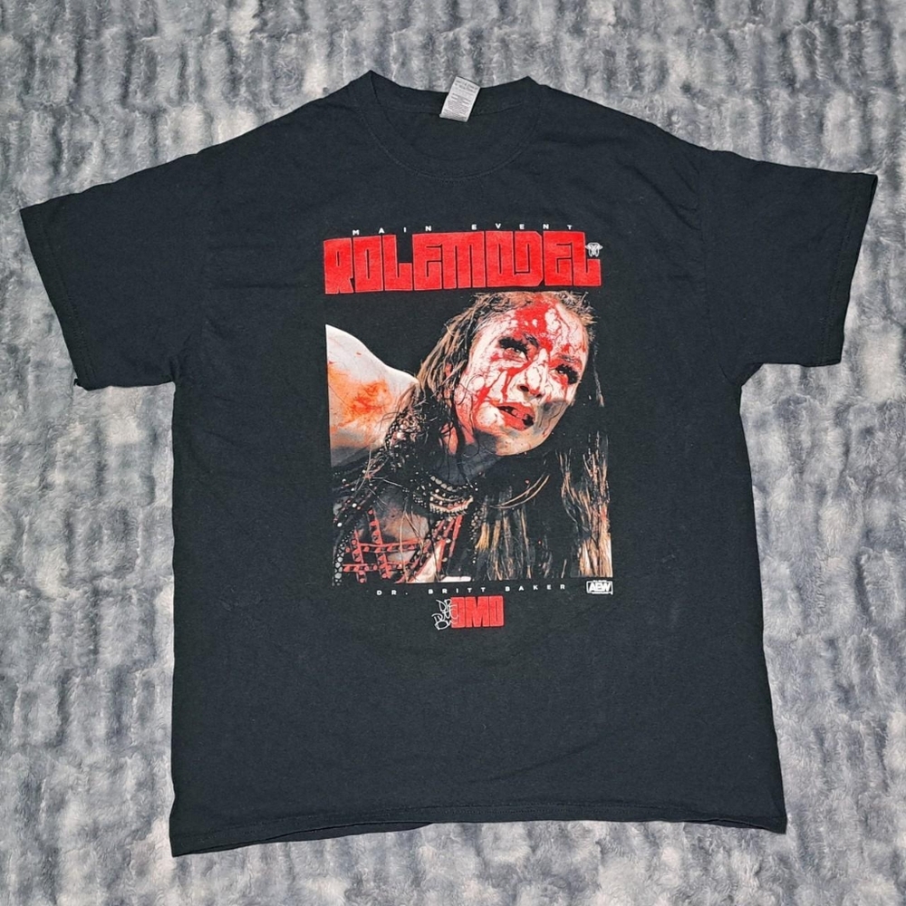 Aew Britt Baker Role Model Shirt Size Large
